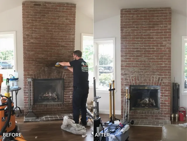 Finished chimney sweeping service by Arcadia Chimney Sweep in Arcadia, CA