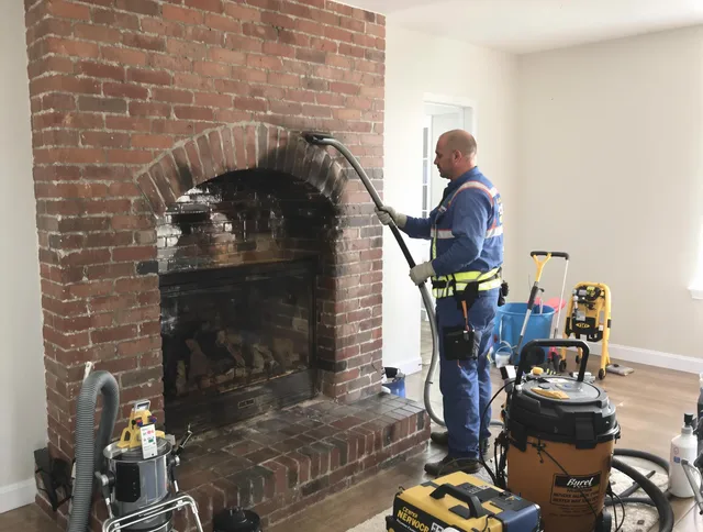 Arcadia Chimney Sweep expert performing detailed chimney sweep in Arcadia, CA
