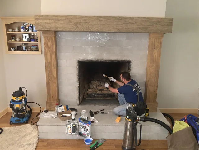 Detailed creosote removal process by Arcadia Chimney Sweep in Arcadia, CA