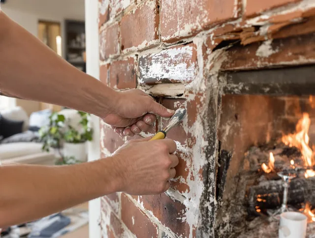 Routine fireplace repair by Arcadia Chimney Sweep in Arcadia, CA
