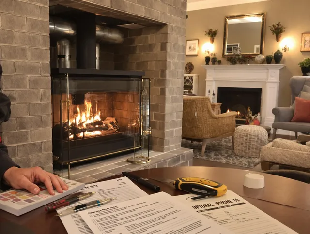 Arcadia Chimney Sweep verifying fireplace safety measures in Arcadia, CA